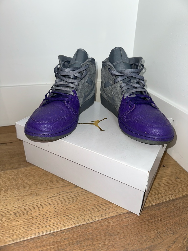 Nike Air Jordan 1 Sheila Rashid “Unite” Sneaker Split Tone - Purple Leather/Gray